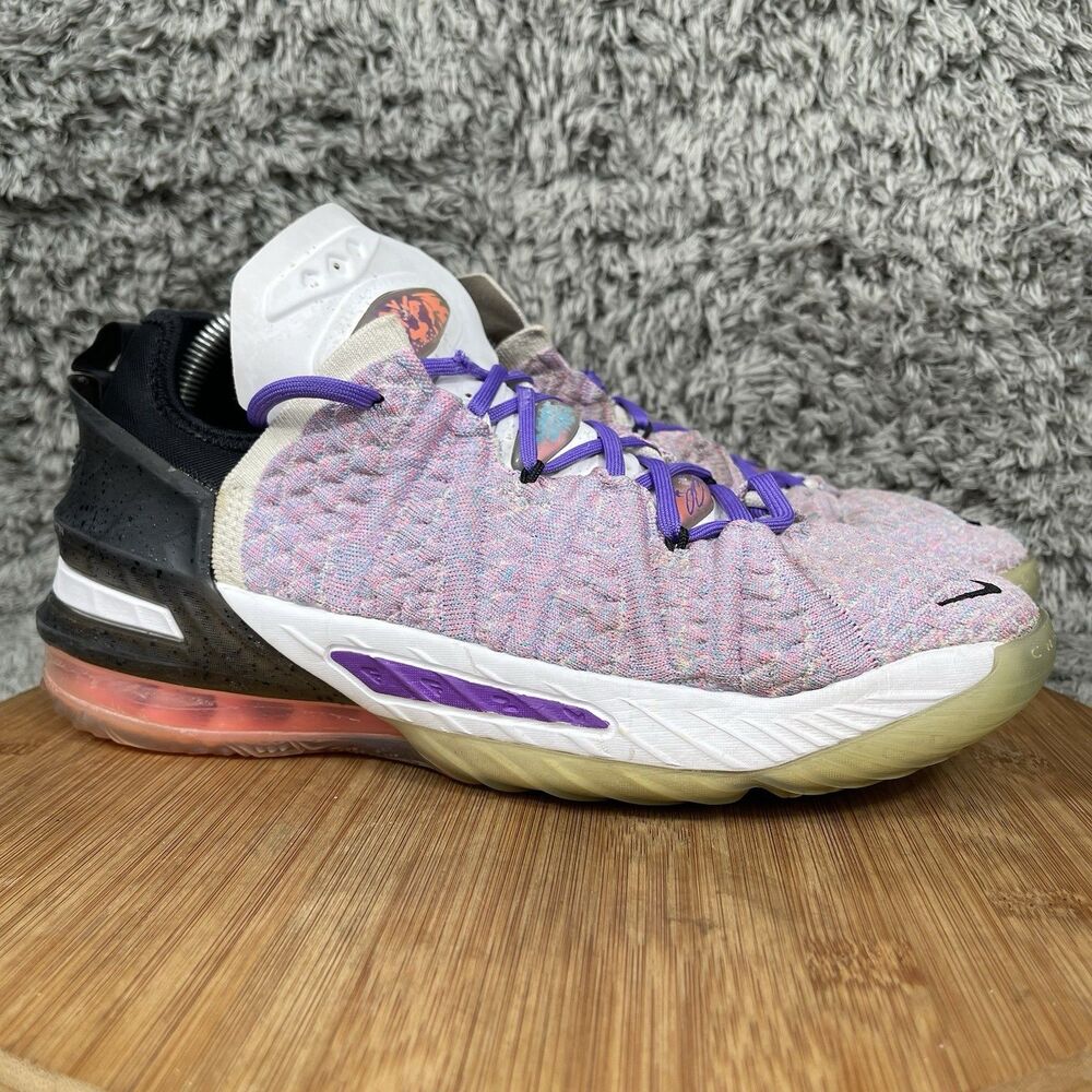 Nike LeBron 18 XVIII Graffiti Basketball Shoes Sneakers Size 7 Y